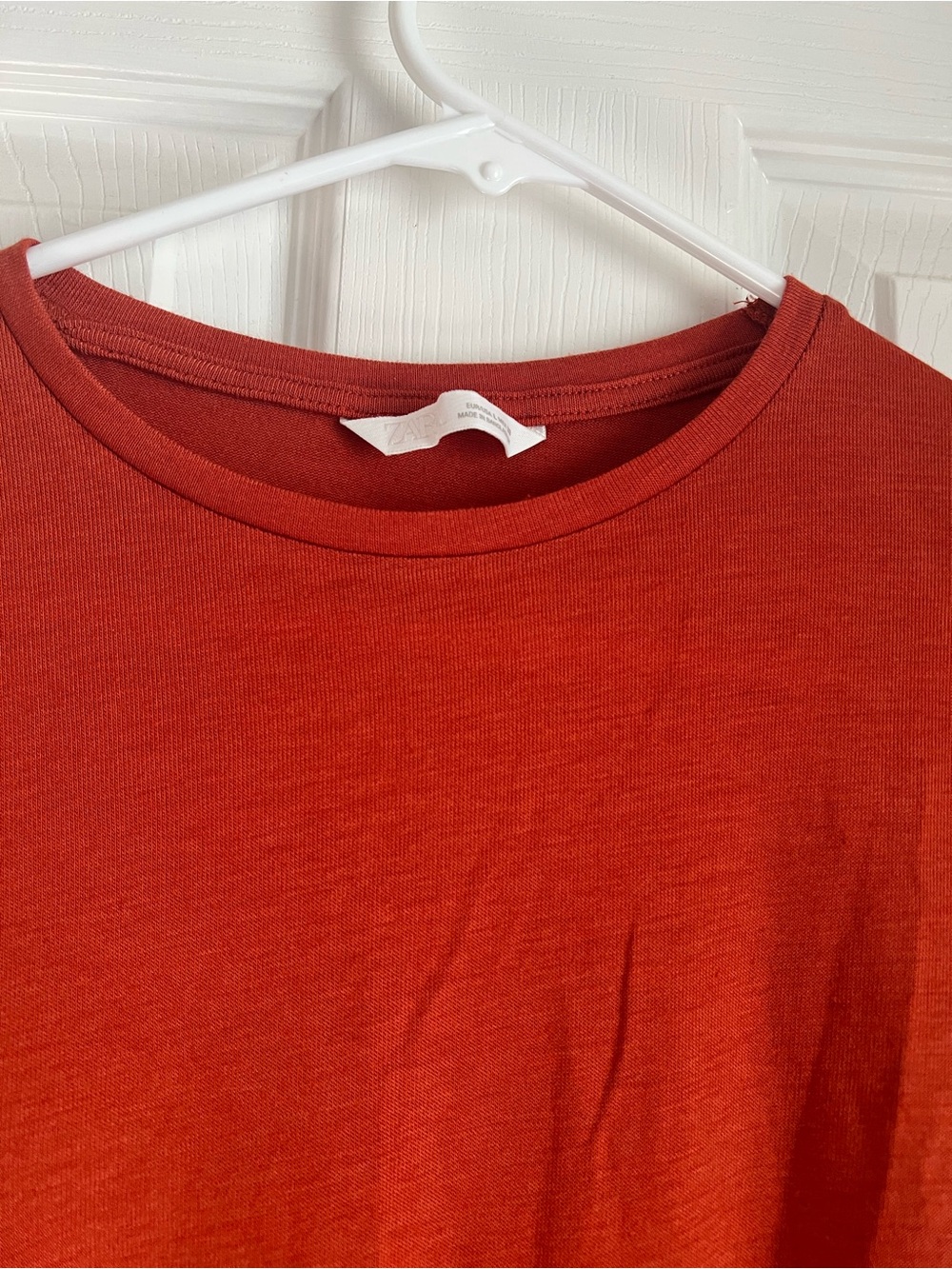 Zara Rust Sleeveless Ruched Tank - Picture 2 of 5